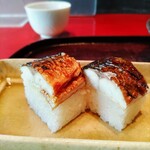 Fukui Bouyourou - 焼き鯖寿司２貫