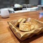 Refugeforestiere 五島 - 何とか岩塩を使用した「ガレットブルトンヌ」・・サクサク食感で、程よく岩塩が効いています。