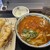 丸亀製麺 - 料理写真:トマたまカレーうどん＆海老天＆かしわ天