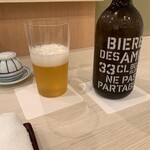 Sushi Morinari - 飲み物は、お勧めのベルギービール。生が良かったかも。