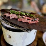 九つ井 - 朴葉味噌焼き　牛肉ロース
