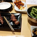 Tsukiyomi - 焼き鳥+焼き豚　枝豆他