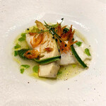 レストラン リューズ - ヒラメのスープ仕立て