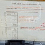 Homemade Ramen 麦苗 - 並び方説明書き