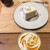 GINZA CAFE - 料理写真:紅茶のシフォンケーキ・アメリカーノ・キャラメルエスプレッソスムージー