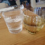 Sghr cafe Kujukuri - このグラスに注がれた水はとてもおいしく感じます(^з^)-☆