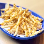 French fries with rich cheese sauce