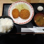 Sakura Suisan - 本日のランチ（極旨メンチカツ＆コロッケ定食）