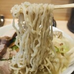 桜上水 船越 - 中太中加水ピロピロモチモチ縮れ麺