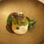 和処 つち谷 - スナップエンドウとそら豆の白和