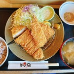 Tonkatsu Tonkyuu - やまと豚ロース&アジフライ定食　2354円税込