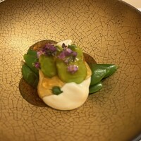 和処 つち谷 - スナップエンドウとそら豆の白和