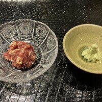 和牛lab K - ツラミの刺身　昆布じめ