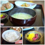 Sakedokoro Mitsu - ◆ご飯もツヤがあり美味しいのですが完食出来なかったので、少なくして頂くべきでした。m(__)m ◆お味噌汁が美味しくて、ビックリ。これポイント高いかも。 ◆香の物