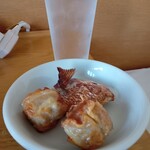 料亭雲静庵 - 鯛カマと揚げ焼売（客室）