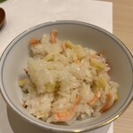 和処 つち谷 - 桜海老と筍の土鍋ご飯
