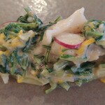 波華楼 - バイ貝、水菜　白味噌和え〜❤