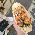 たこ焼十八番 道頓堀店 - 塩とソースマヨとのミックス