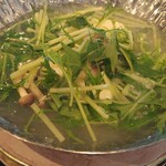 波華楼 - 水菜　しめじ　豆腐の小鍋〜♡