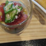 波華楼 - オクラのジュレ掛け〜❤