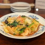 麗郷 - 汁景炒麺　五目入りやきそば
            Frizzled Noodles with Five Vegetables 