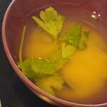 波華楼 - 三つ葉のお味噌汁〜
