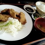 弁天 - 白レバーカツ定食