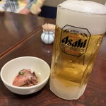 Jisaku Sushi - お通し ビール
