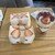 ロジエ - 料理写真:さぬきひめのフルーツサンドと　苺とさくらんぼのミニパフェ