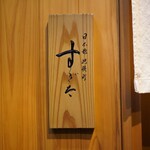 日本橋蛎殻町 すぎた - 表札