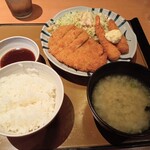 Yayoi Ken - ロースとんかつとエビフライ定食