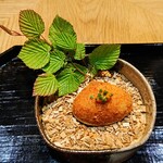 御料理 良所 - 蛤の真薯雲丹ソース