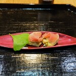 御料理 良所 - 山菜と生ハム