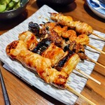 新橋うっちゃり - 串盛り5種
