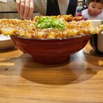 天ぷらの山 - 豚穴子天丼(ご飯大盛)
