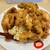 ラーメン中華食堂 新世 - 料理写真:チャーハンが見えなくなるほど大きなチキンが3枚。