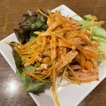 龍峰 - チャーシューとネギの辛子和え