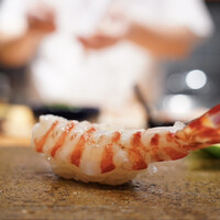 天寿し 京町店 - 車海老は半生