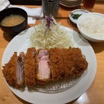 日本橋とんかつ 一 - 特上厚切リブロースかつ定食