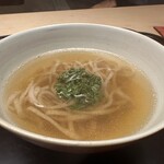 徳ㇵ本也 - 花山椒ラーメン　特注全粒粉の麺は蕎麦とラーメンの中間の様な味わい　