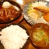 Mingeiresutorammoriyoshibaionion - 海老フライ、カニコロッケ、ハンバーグ定食