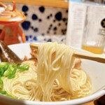 Taisyuu Sakaba Niboshi Shokudou - なかなか好みの茹で具合、ポチャ麺