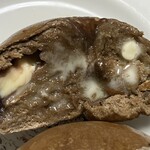 sopo bagel - ほうじ茶あんこクリーム マーガリンを塗りました