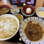 Sukiya - 山かけ牛皿定食タマゴトッピング