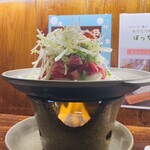 味の駅 ちぎり - 牛ハラミ鉄板焼き