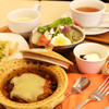Cafe SHUKRA - 料理写真:ハンバーグセット。サラダかスープをお選びいただけます。