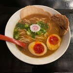 新屋台 大我 - 新屋台ラーメン 高級煮玉子付き