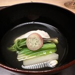 徳ㇵ本也 - 白魚のしんじょうのお椀　