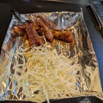 Hiroshima Okonomiyaki Hopukinsu - せせり塩焼き（タレ焼きのようだった）