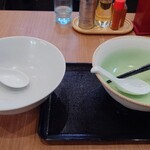 山喜 - ２杯とも綺麗に完食w